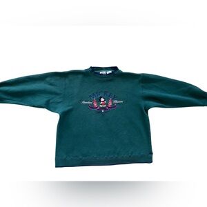 Mickey & Co Vintage 90s Mickey Mouse Green Crewneck Sweatshirt Women’s 1X